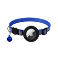 Reflective Breakaway Airtag Cat Collar 0.4Inch Adjustable with Holder Bell for Kitten Small Cat Daily Use without Locator