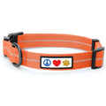 Eco-Friendly Reflective Coral Dog Collar for Small Puppies