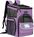 Airline Approved Pet Backpack Carrier – 4-Way Entry, Purple (Up to 18 lbs)