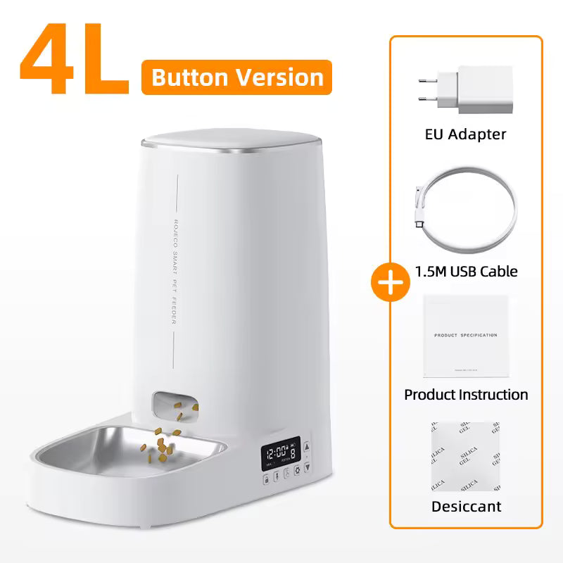 Automatic Cat Feeder Pet Smart Wifi Cat Food Kibble Dispenser Remote Control Auto Feeder for Cat Dog Dry Food Accessories