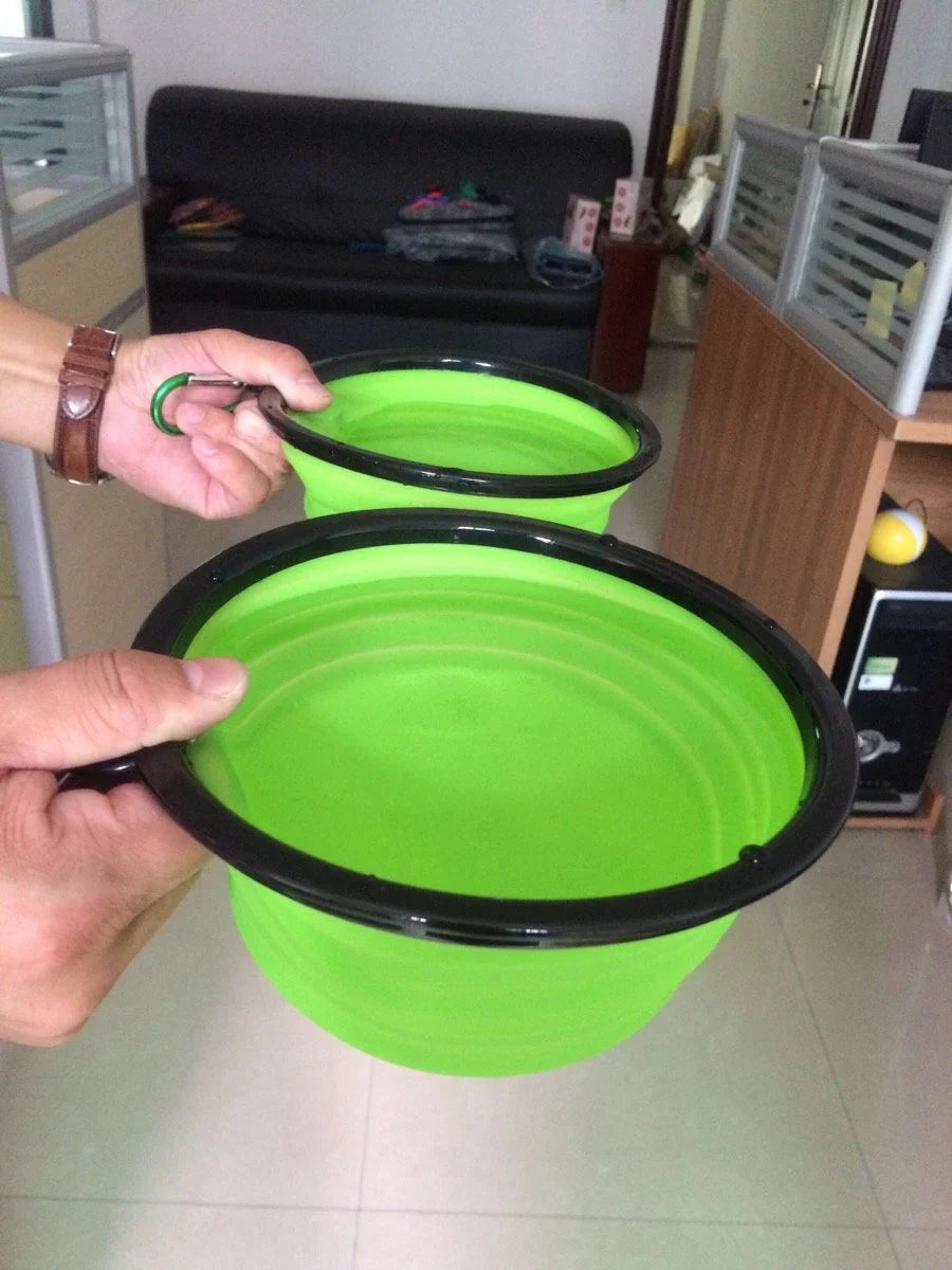 Extra-Large 34Oz Collapsible Travel Bowls - 2 Pack for Big Pets